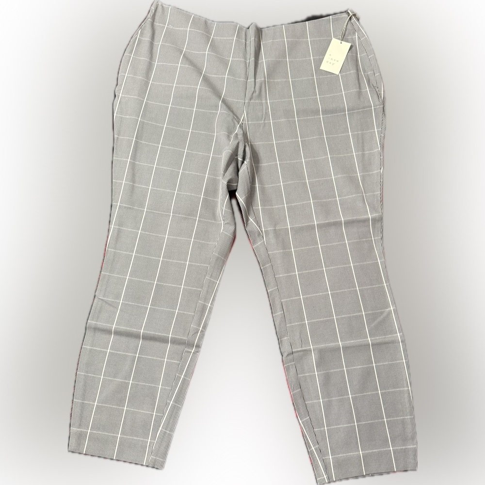 a new day Gray Windowpane Chinos with White Grid